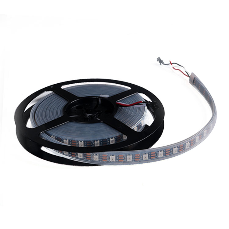 3D DMX led meteor tube light work together with addressable led strip