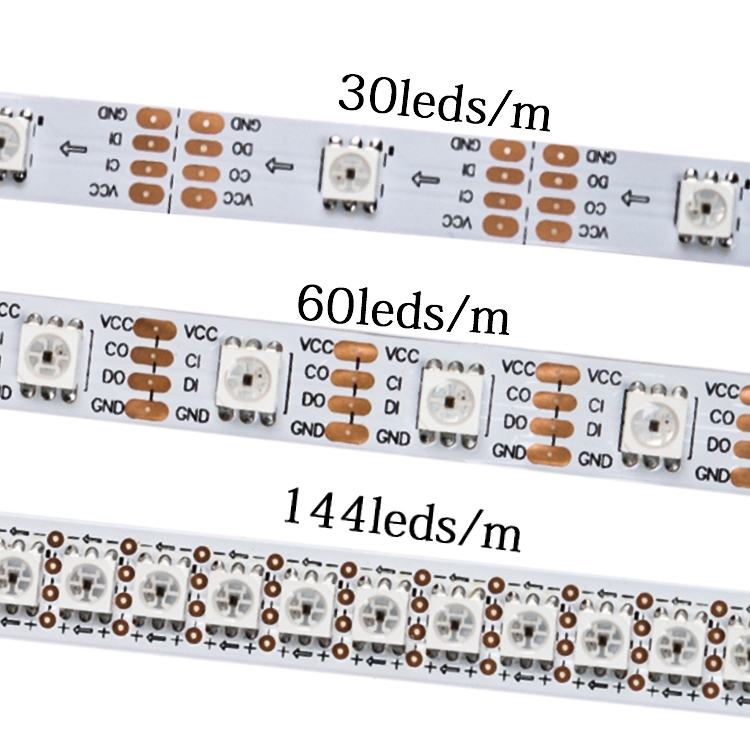 5V smd5050 APA102C/SK9822 96leds addressable pixel rgb led strip 