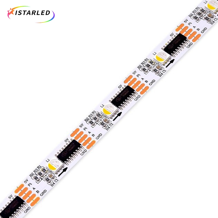 5V DMX RGBW addressable 32led 32pixels LED smart pixel strip